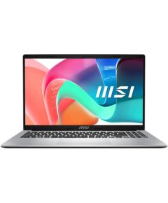 Notebook MSI Modern 15 F13MG CPU  Core i3 i3-1315U 1200 MHz 15.6" 1920x1080 RAM 8GB DDR4 SSD 512GB Intel Iris Xe graphics Integrated ENG Card Reader Micro SD Windows 11 Home Silver 1.7 kg MODERN15F13MG-023NL