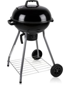 BBQ GRILL OGRODOWY KULISTY REX STALOWY 46CM Z POPIELNIKIEM