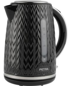 Petra PT3864BLKVDEEU10 Chevron Jug Kettle black