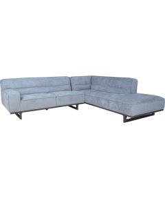 Corner sofa HASSO RC, silver grey