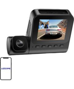 1080p front camera and 1080p indoor camera Azdome V600-2CH, G-sensor