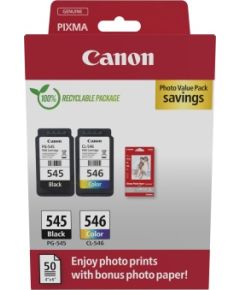 Canon PG-545/CL-546 (8287B008) Ink Cartridge Multipack, BK/CMY