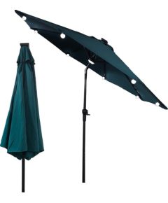 Saska Garden PARASOL OGRODOWY Z OŚWIETLENIEM ŻARÓWKI LED 270CM TURKUSOWY