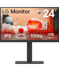 LG 24BA750-B | 23.8 " | IPS | FHD | 16:9 | 100 Hz | 5 ms | 1920 x 1080 pixels | 200 cd/m² | HDMI ports quantity 1 | Black