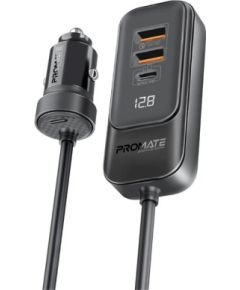 Promate GearHub-120W Автомобильное зарядное устройство 120W / 2x USB-C / 2x USB-A