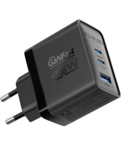 Promate PowerPort-45 GaNFast™ Зарядное устройство 45W / QC3.0 / PD45W