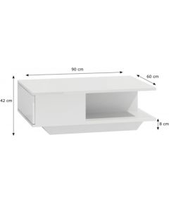 Top E Shop Topeshop DENVER BIEL P coffee/side/end table Coffee table Free-form shape 1 leg(s)