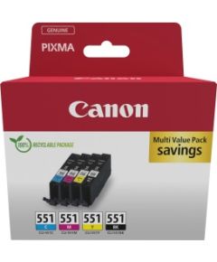 Canon CLI-551 (6509B015) Ink Cartridge Multipack, C/M/Y/BK