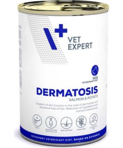 VET EXPERT Veterinary Diet Dermatosis Dog Salmon & Potato - wet food for dogs - 400g