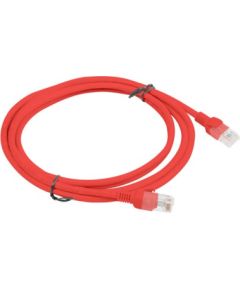 PATCHCORD KAT.5E UTP 2M CZERWONY FLUKE PASSED LANBERG 10-PACK