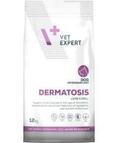 VET EXPERT Veterinary Diet Dermatosis Dog Lamb & Krill - dry dog food - 12 kg