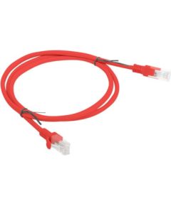 PATCHCORD KAT.5E UTP 1M CZERWONY FLUKE PASSED LANBERG 10-PACK