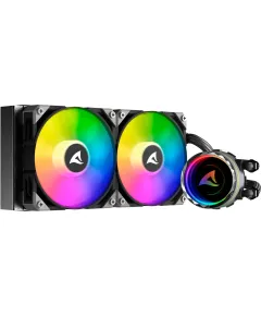 Sharkoon S80 RGB AIO 360mm Watercooling Set - 1150, 1151, 1155, 1156, 1366, 2011, 2011-3, AM2, AM2+, AM3, AM3+, FM1, FM2, AM4, 2066, TR4, sTRX4, 1200, 1700, AM5