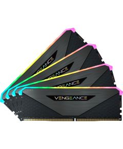 Corsair DDR4 - 128GB - 3600- CL - 18 Vengeance RGB RT Quad Kit black