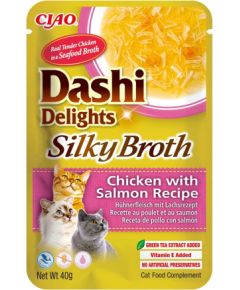 INABA CAT Dashi Delights Silky Broth Chicken with Salmon - cat treat - 40g