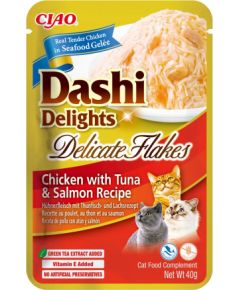 INABA CAT Dashi Delights Delicate Flakes Chicken with Tuna & Salmon - cat treat - 40g