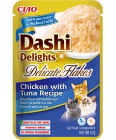 INABA CAT Dashi Delights Delicate Flakes Chicken with Tuna - cat treat - 40g