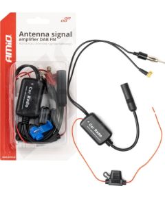 Wzmacniacz antenowy sygnału radiowego 12v dab fm amio-04134