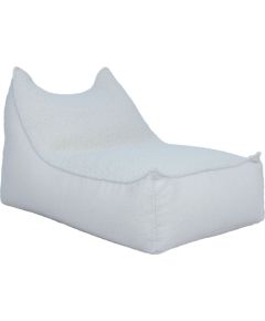 Bean bag LARRY CAT 100x70x30/56cm, natural white