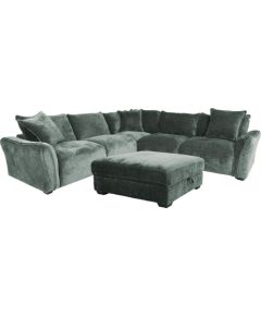 Corner sofa and ottoman DIVI mint green