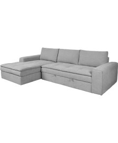 Corner sofa bed KAJA LC, light grey