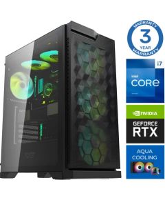 INTOP AQUA i7-14700F 64GB DDR5 500SSD M.2 NVME+2TB RTX4060Ti 8GB no-OS