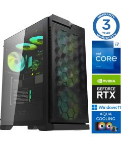 INTOP AQUA i7-14700F 64GB DDR5 500SSD M.2 NVME RTX4060Ti 8GB WIN11Pro