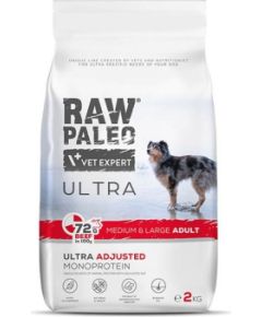 RAW PALEO Ultra Medium&Large Adult Beef - dry dog ​​food - 2 kg