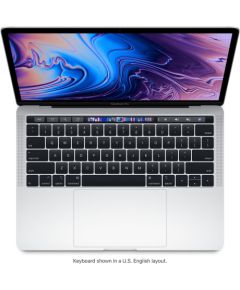 Apple MacBook Pro 2019 Retina 13" 4xUSB-C - Core i5 2.4GHz / 16GB / 256GB SSD - Silver (Atjaunināts, stāvoklis labi)