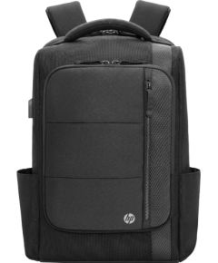 RENEW GOLD Executive 16 Backpack, Water Resistant, Expandable, Cable Pass-through USB-C port – Black, Grey / 6B8Y1AAR