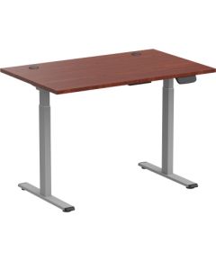 Adjustable Height Table Up Up Bjorn Gray, Table top M Dark Walnut