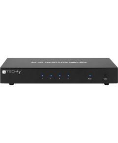 Techly IDATA DP-KVM4 KVM switch Rack mounting Black