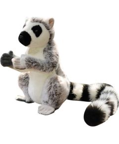 Leantoys Maskotka Pluszowa Lemur Pluszak Miękki Szary 28cm LEAN Toys