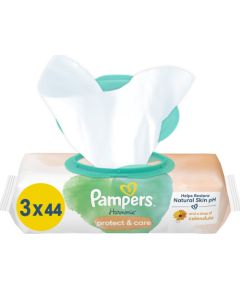 Pampers Harmonie Protect & Care Chusteczki nawilżane 3x44 szt.