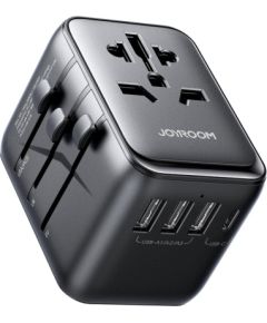 Универсальное зарядное устройство для путешествий Joyroom JR-TCW01 15W 3xUSB-A/USB-C черный