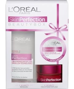 Beautybox Set L'Oreal Paris: Skin Perfection, Cleansing, Fluid, For Face, 200 ml + Skin Perfection, Cleansing, Cleansing Gel, For Face, 125 ml + Skin Perfection, Cleansing, Day, Cream, For Face, 50 ml For Women