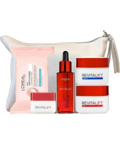 L’Oreal Paris Classic Pouch Set L'Oreal Paris: Revitalift, Hydrating & Smoothening, Serum, For Face, 30 ml + Revitalift, Anti-Wrinkle & Firming, Day, Cream, For Face, 50 ml + Revitalift, Anti-Wrinkle & Firming, Night, Cream, For Face, 50 ml + Revitalift,