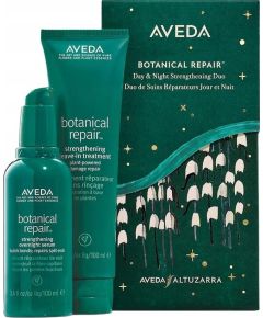 Aveda AVEDA_SET Botanical Repair Strenghening Overnight Serum wzmacniające serum na noc 100ml +  Strenghening Leave In Treatment wzmacniająca kuracja bez spłukiwania 100ml