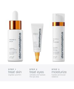 Travel Set Dermalogica: Biolumin-C, Vitamin C, Brightening, Serum, For Face, 30 ml + Biolumin-C, Vitamin C, Moisturizing, Gel, For Face, 15 ml *Miniature For Women