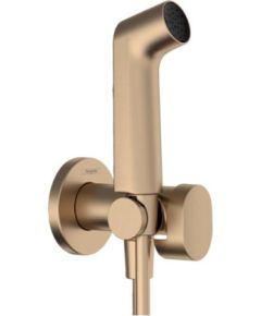 Hansgrohe rokas dušas Bidette 1jet S EcoSmart+ virsapmetuma daļa, ar vadu 1250 mm un turētāju, brushed bronze