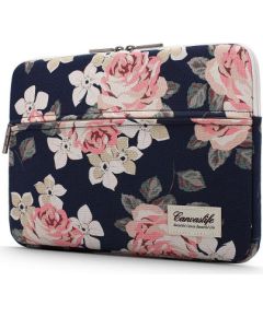 CANVASLIFE SLEEVE LAPTOP 13-14 NAVY ROSE