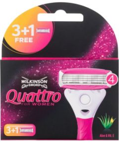 Wilkinson Sword Quattro For Women 4pc W / Replacement blade