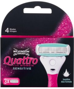 Wilkinson Sword Quattro For Women / Sensitive 3pc W / Replacement blade