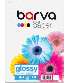 Photo paper Barva Glossy, 200 g/m², A3, 20 sheets