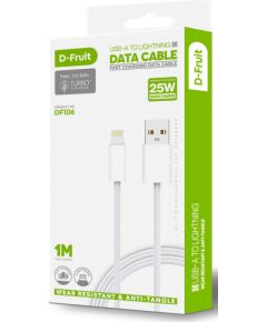 D-Fruit cable USB-A - Lightning 1m, white (DF106)