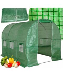 Lean Foil Tunnel Garden Greenhouse 2x3 6m2 Green for Vegetables Frame