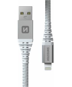 Swissten Kevlar USB - Lightning Datu un Uzlādes Vads 1.5m