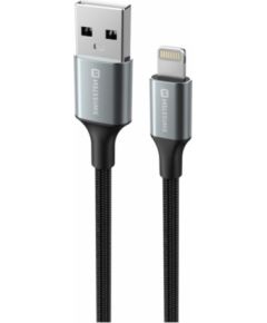 Swissten Textile II USB - Lightning Datu un Uzlādes vads 1.5m