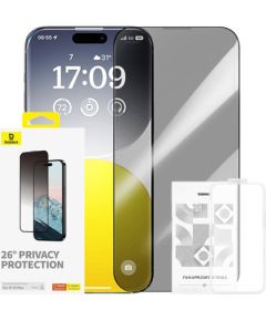 Baseus Diamond Privacy Protection Tempered Glass Aizsargstikls Priekš Apple iPhone 15 Plus