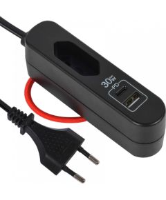 Electraline 62569 USB Зарядка USB-A USB-C 30W